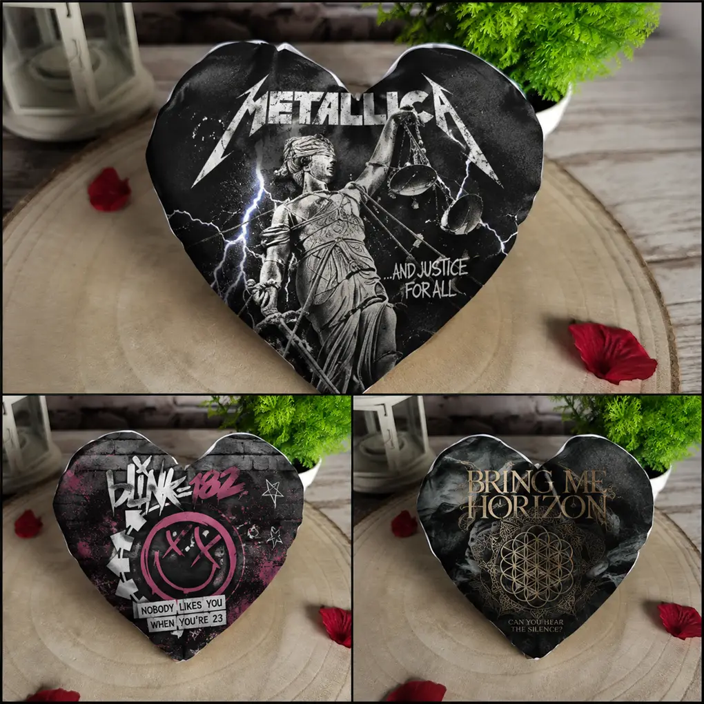Mini cojín personalizado con forma de corazón - Imagen 3