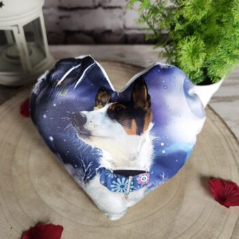 Mini cojín personalizado con forma de corazón