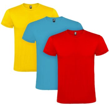 Camiseta de algodón de colores
