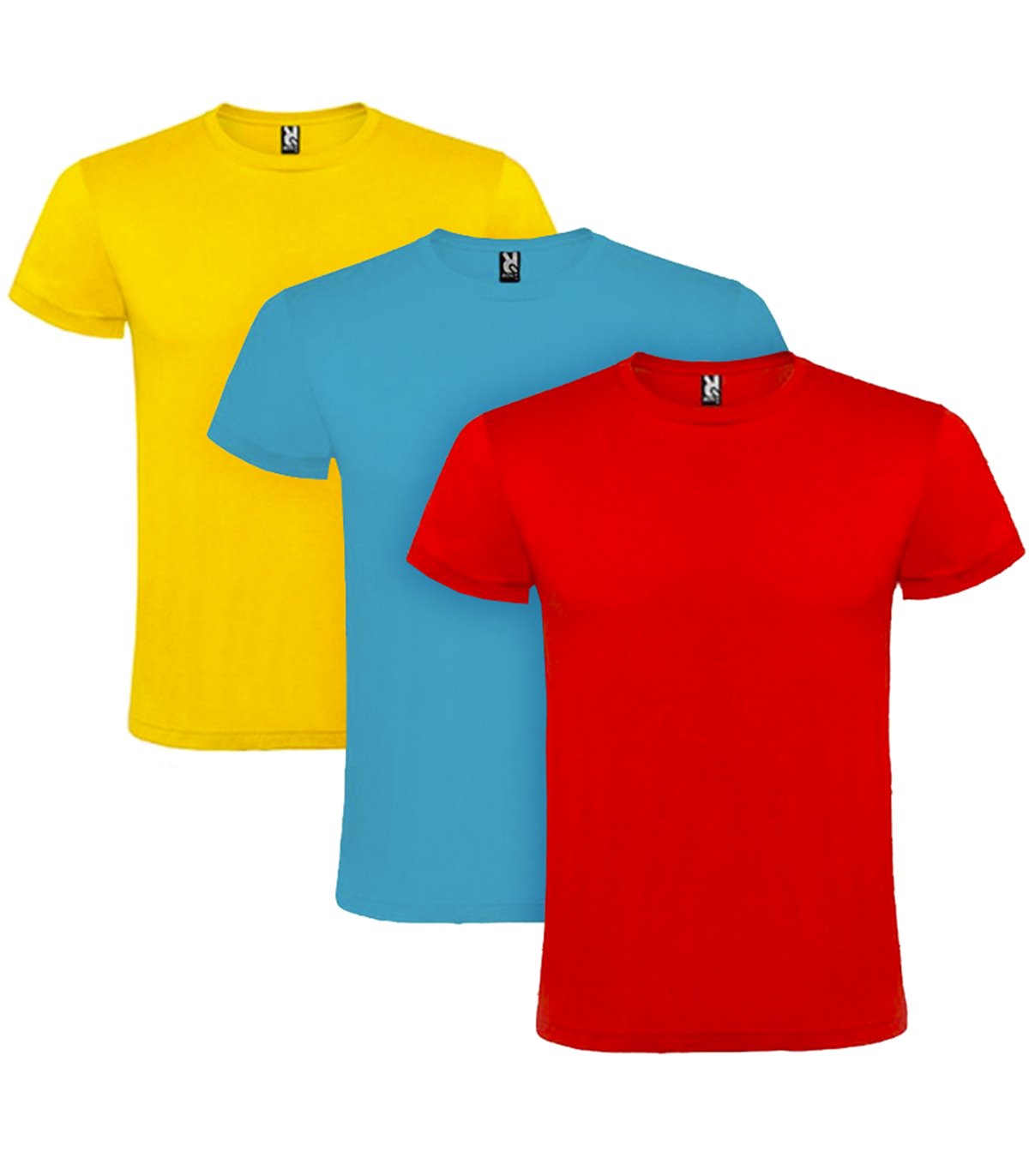 Camiseta de algodón de colores