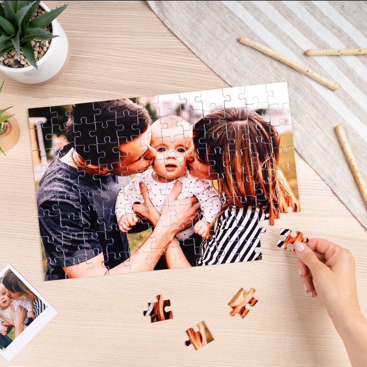 Puzzle personalizable rectangular