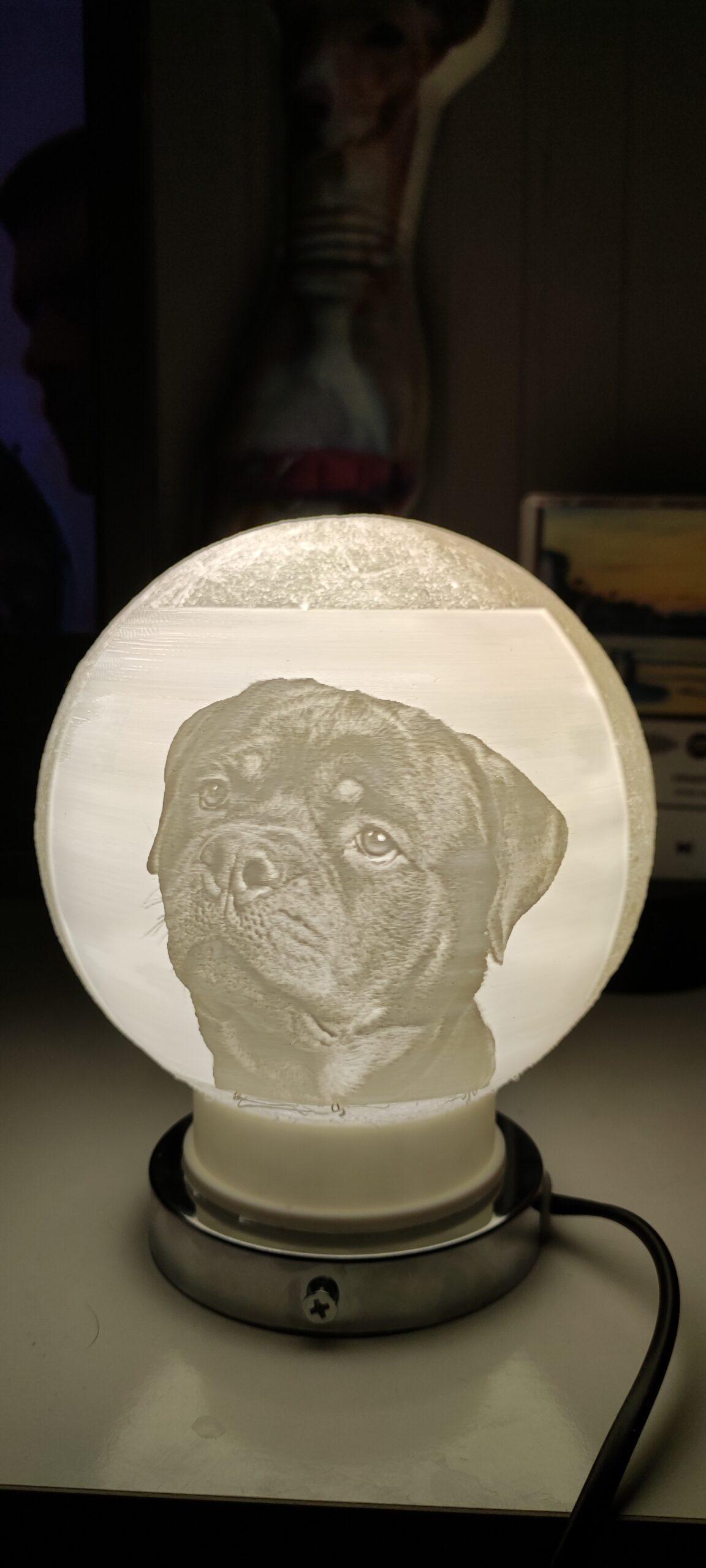 Lampara lunar personalizada con la foto que se prefiera Activo