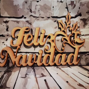 Cartel de madera Feliz navidad