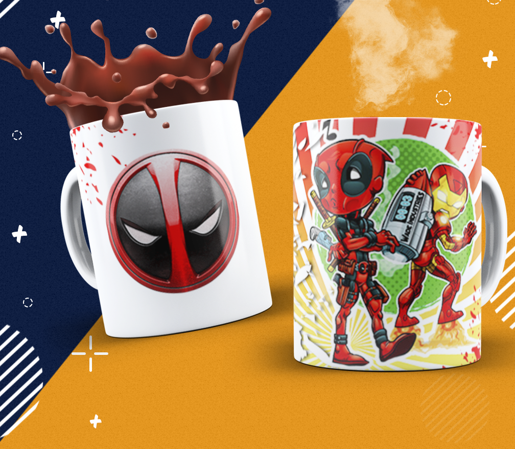 Tazas diseño Personajes DeadPool - Imagen 3