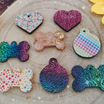 Chapitas identificativas para mascotas de resina epoxi: MODELOS EDICIÓN LIMITADA