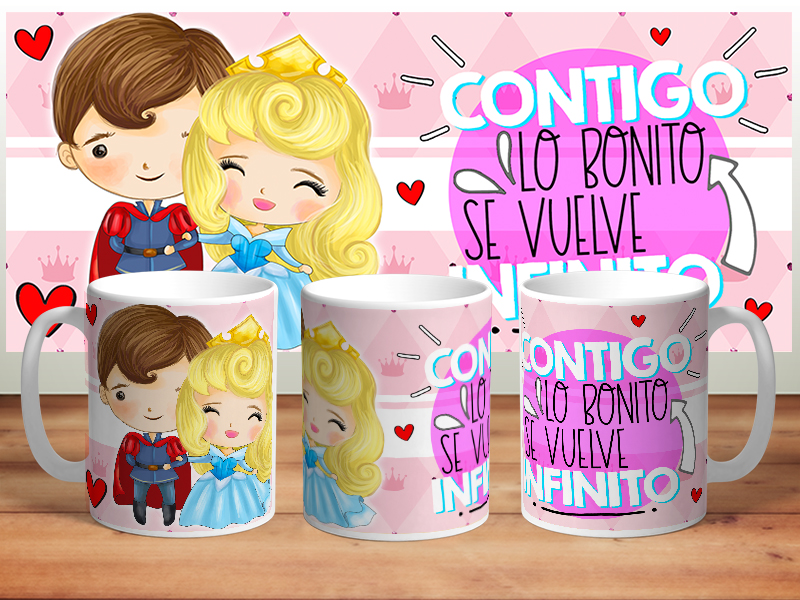 Tazas diseño Disney románticas - Imagen 6