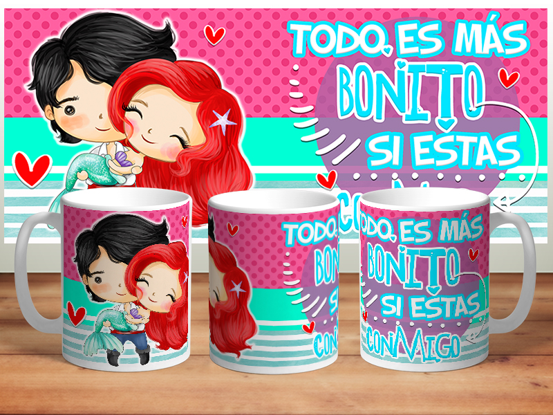 Tazas diseño Disney románticas - Imagen 7