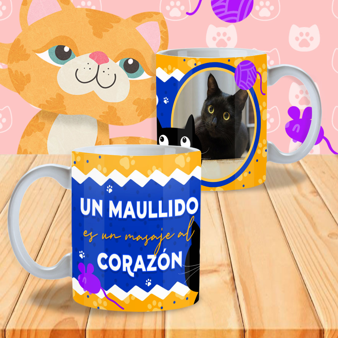 Tazas con diseños personalizable de Gatitos - Imagen 5