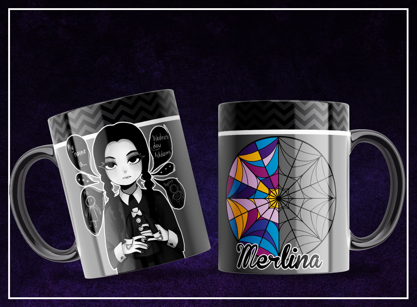 Tazas con diseños de Miercoles Adams - Imagen 2