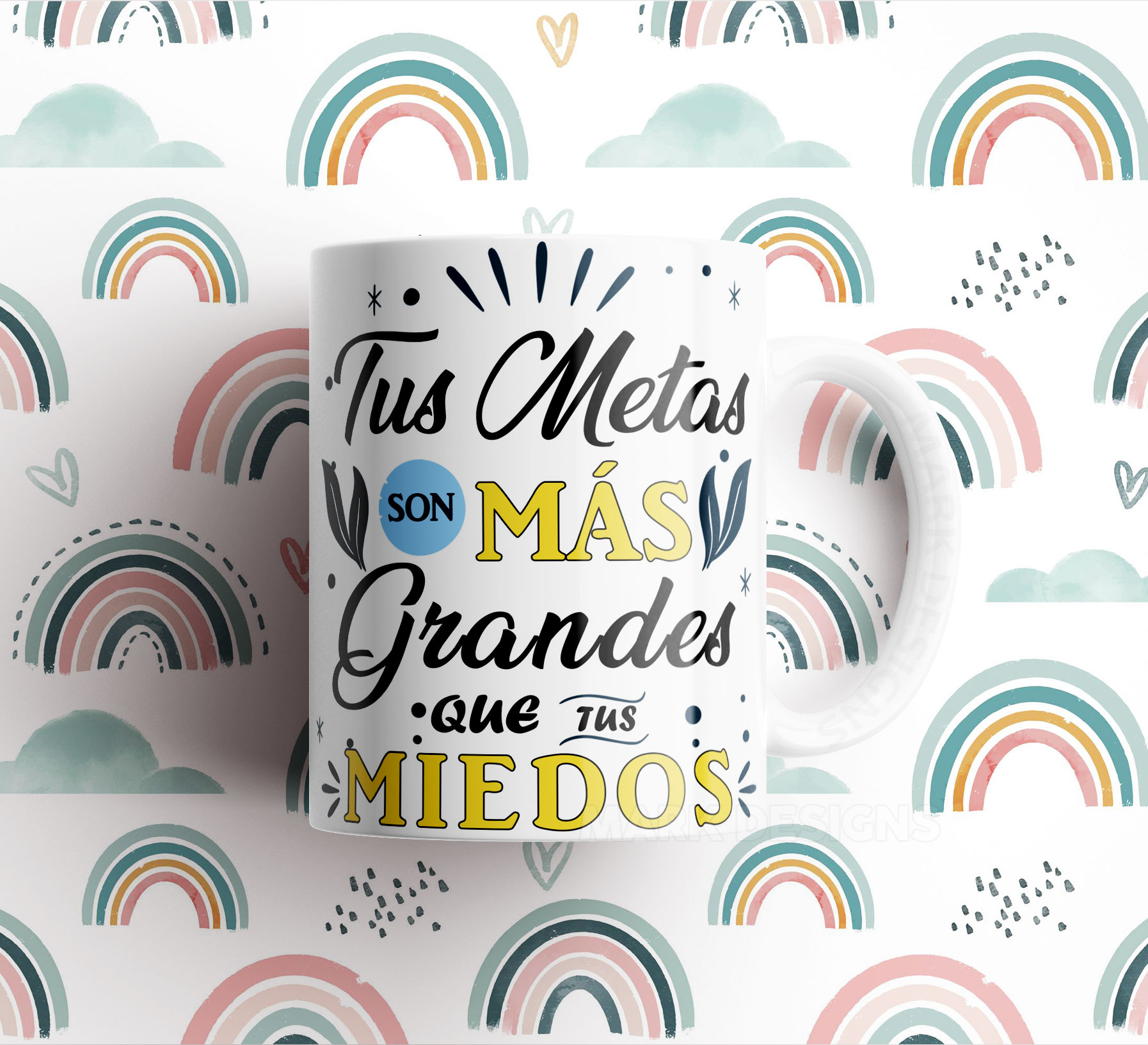 Tazas con diseños frases motivacionales - Imagen 7