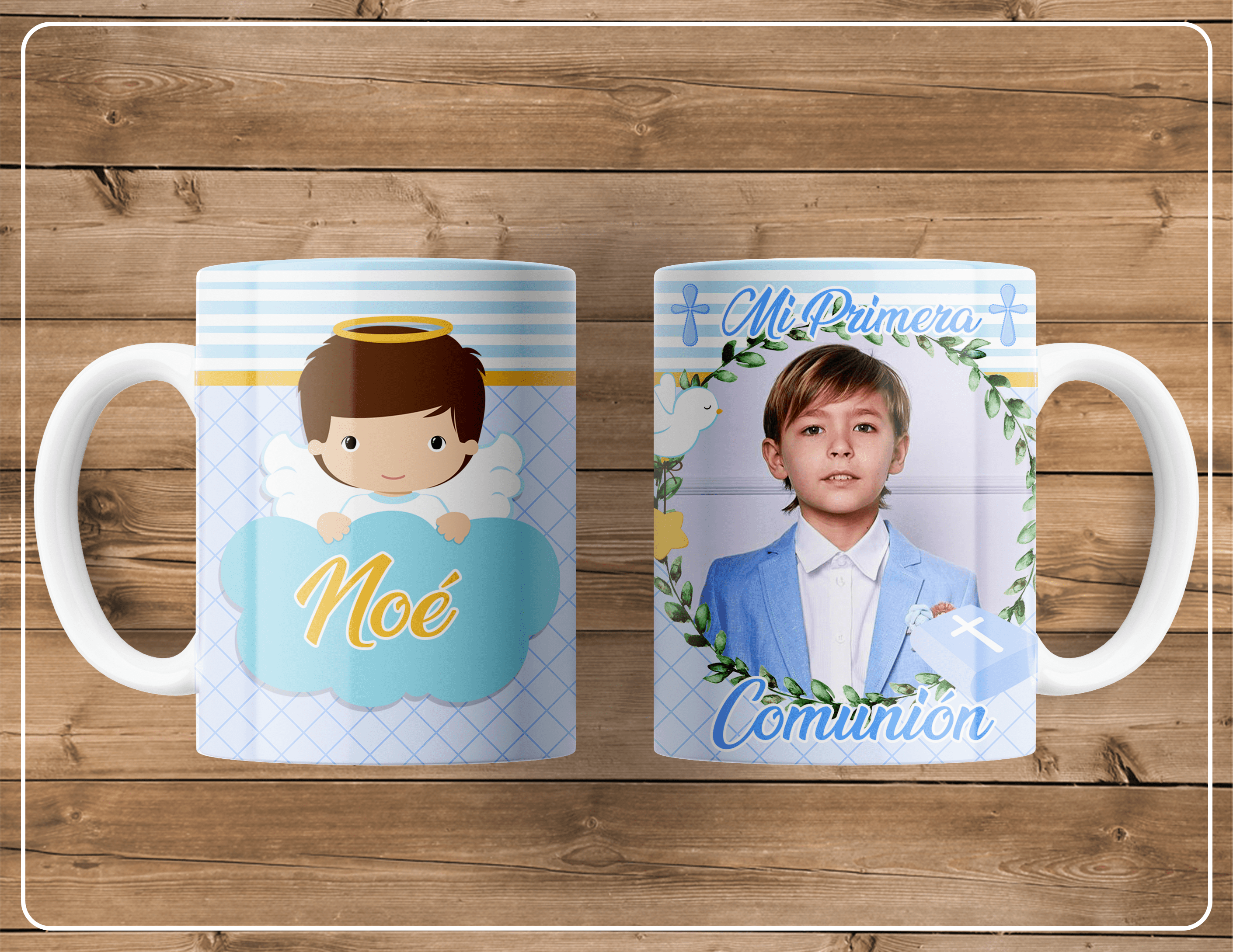 Tazas con diseños primera comunión personalizables con foto - Imagen 7