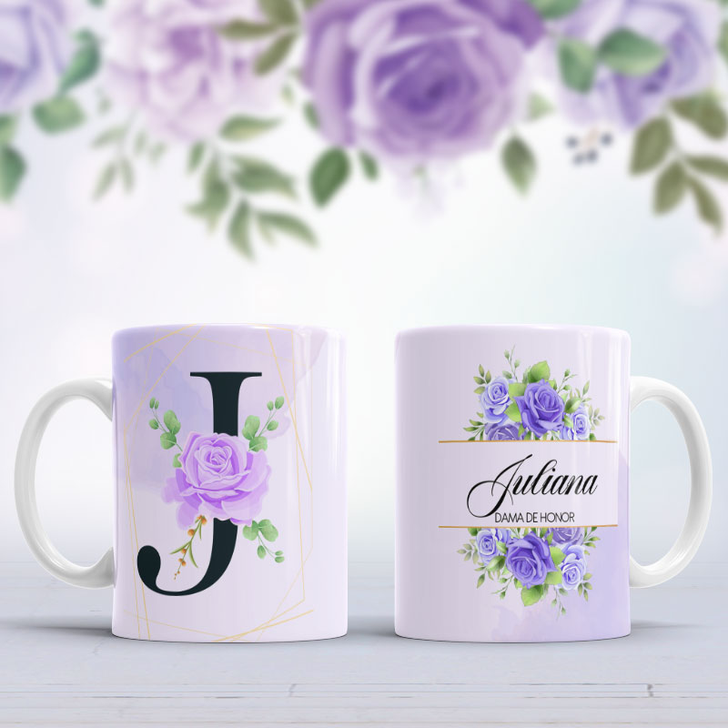 Tazas personalizadas con diseños para las Damas de Honor - Imagen 10