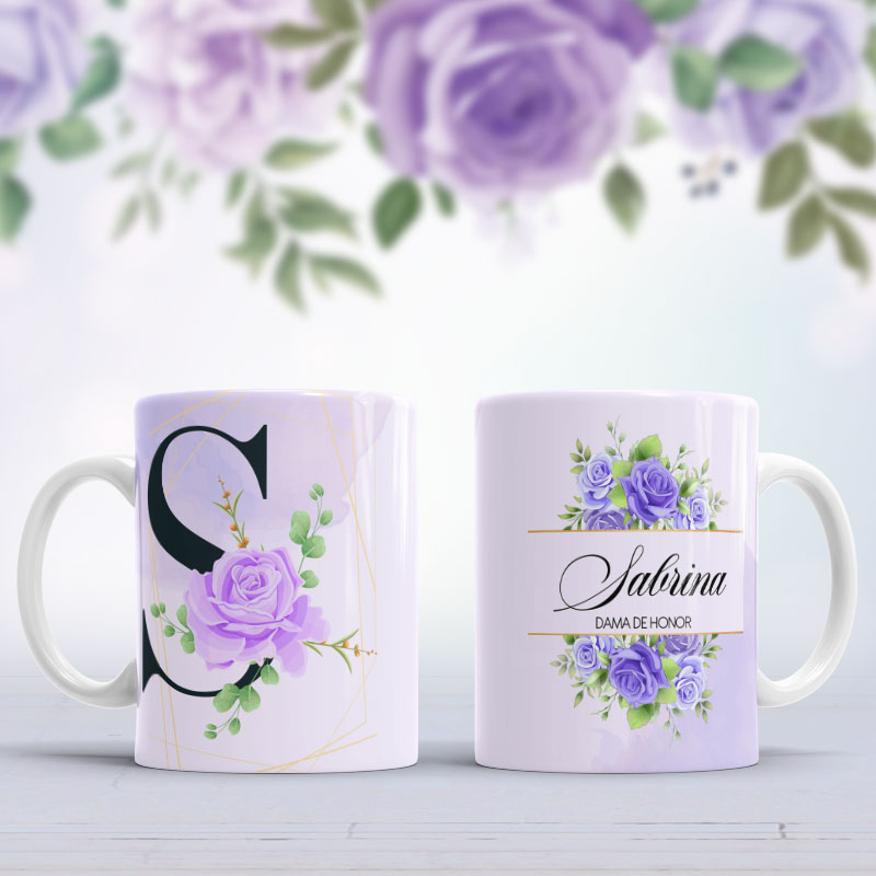 Tazas personalizadas con diseños para las Damas de Honor - Imagen 19