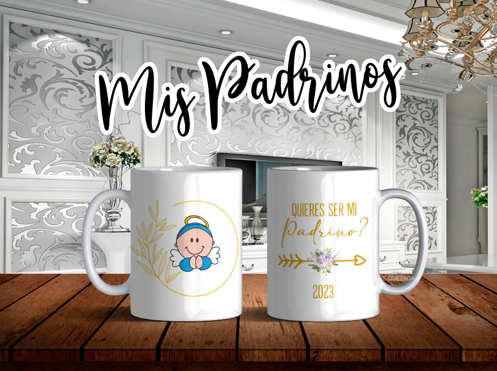 Tazas con diseños Padrinos y Madrinas - Imagen 5