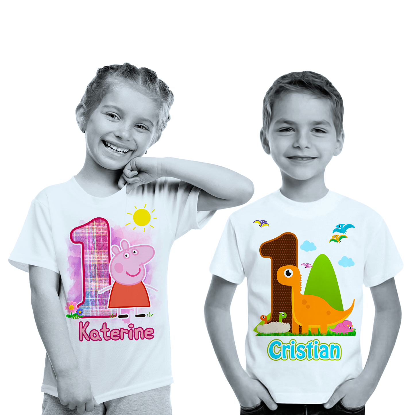 Camiseta infantil con la edad para felicitar el cumpleaños - Imagen 2