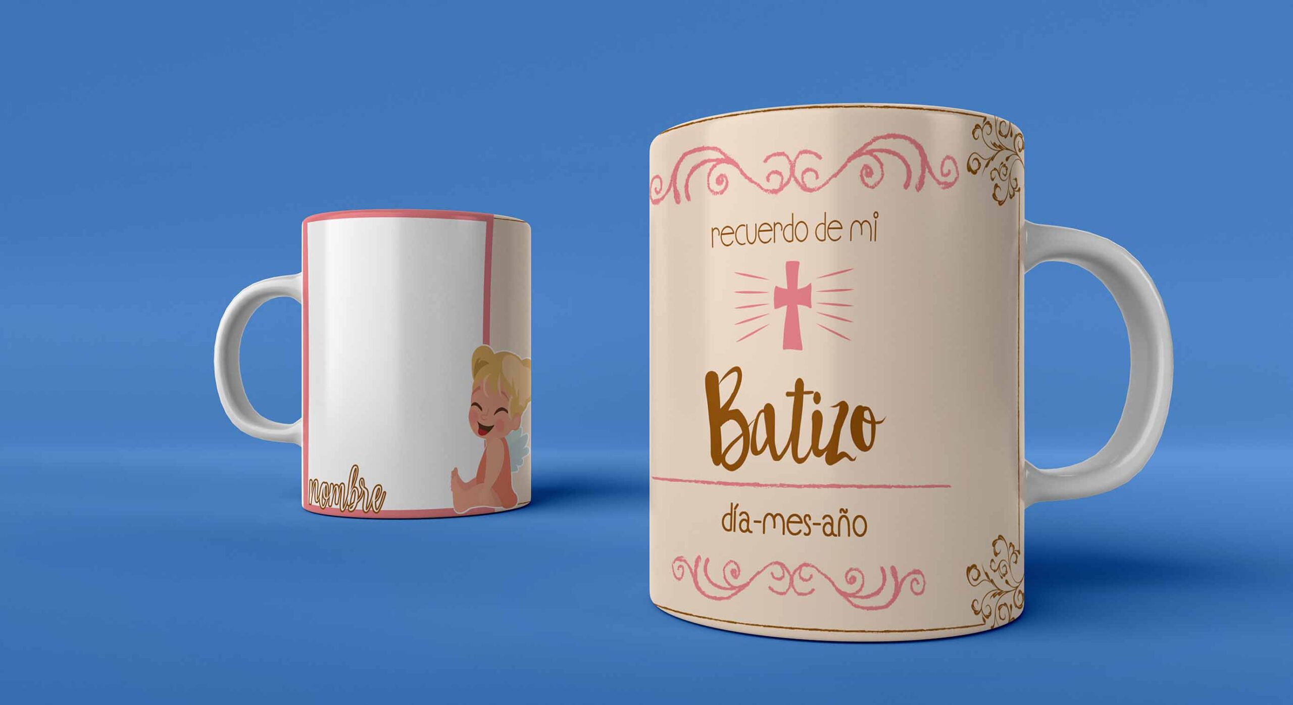 Tazas con diseños regalo Bautizo - Imagen 3