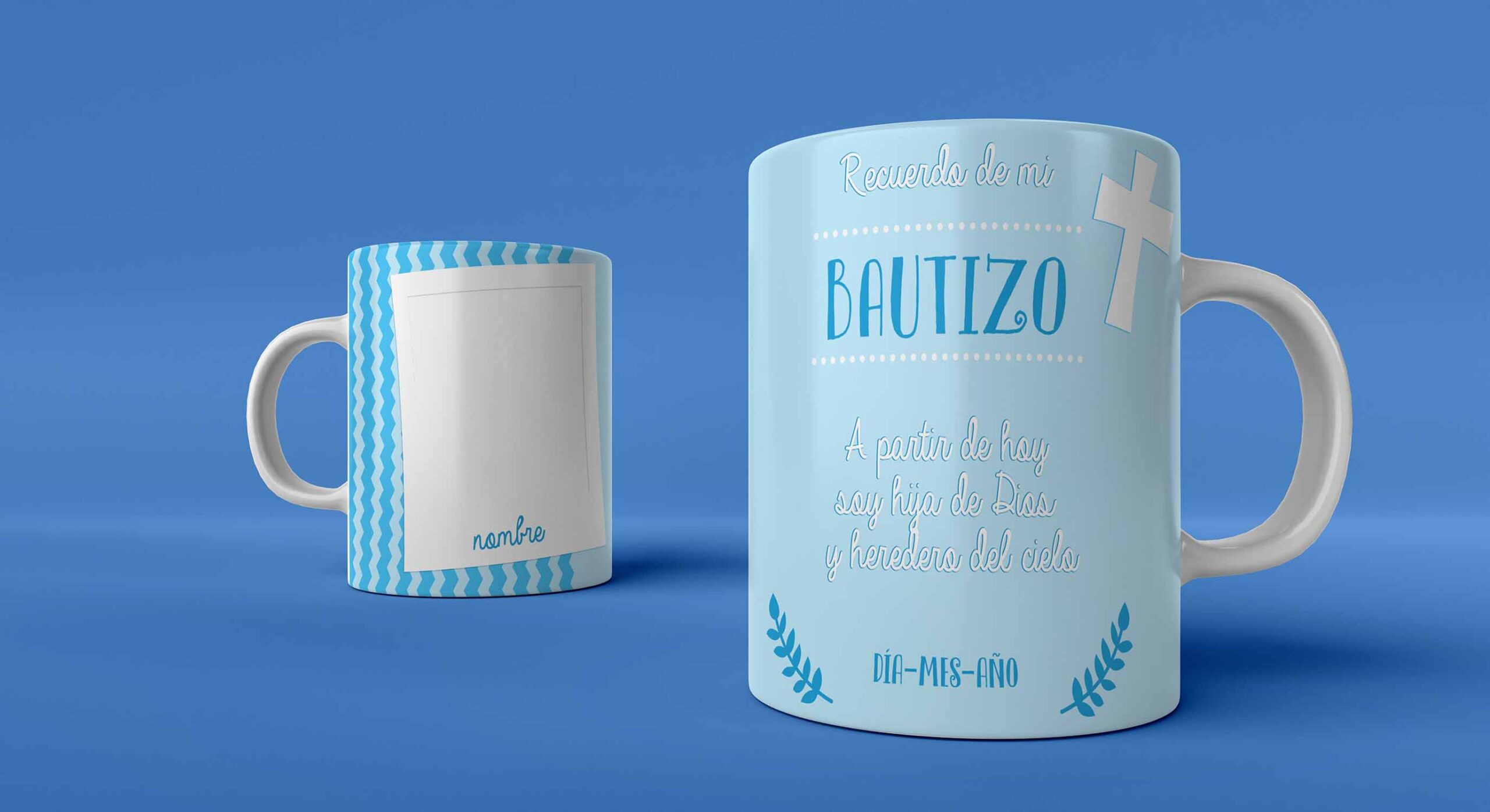 Tazas con diseños regalo Bautizo - Imagen 2
