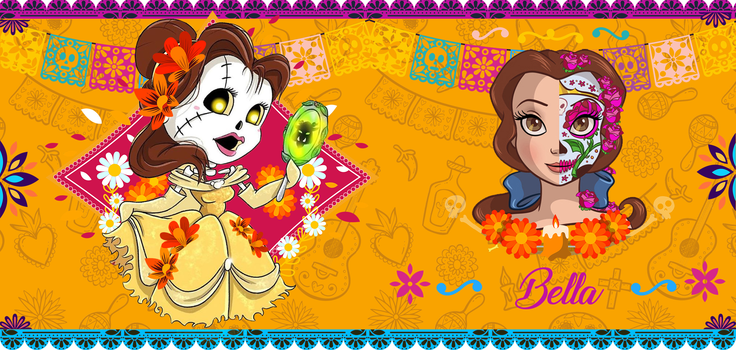 Tazas diseño princesas Disney terroríficas - Imagen 2