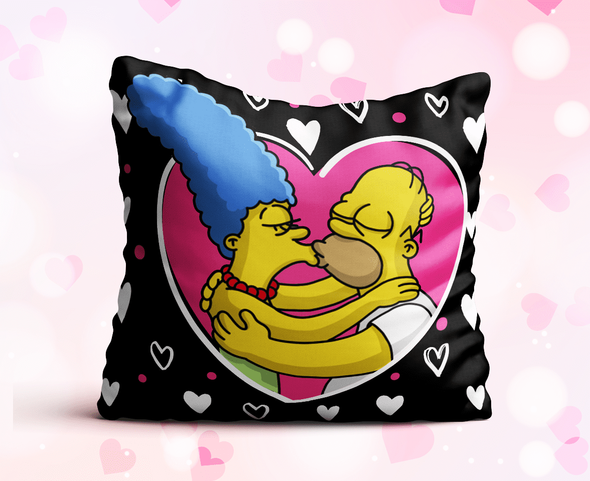Cojín romántico con dibujo de los Simpsons - Imagen 4