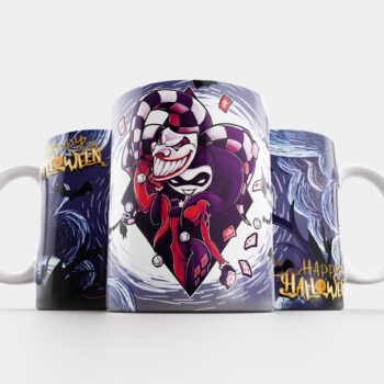 Tazas con diseños de heroínas y villanas Halloween
