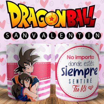 Taza de Dragón Ball especial San Valentín