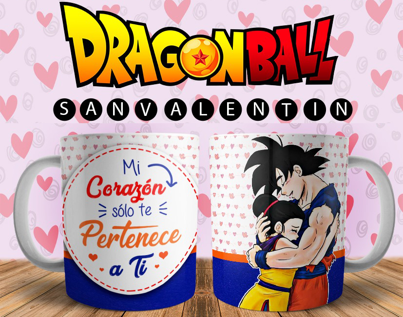 Taza de Dragón Ball especial San Valentín - Imagen 3