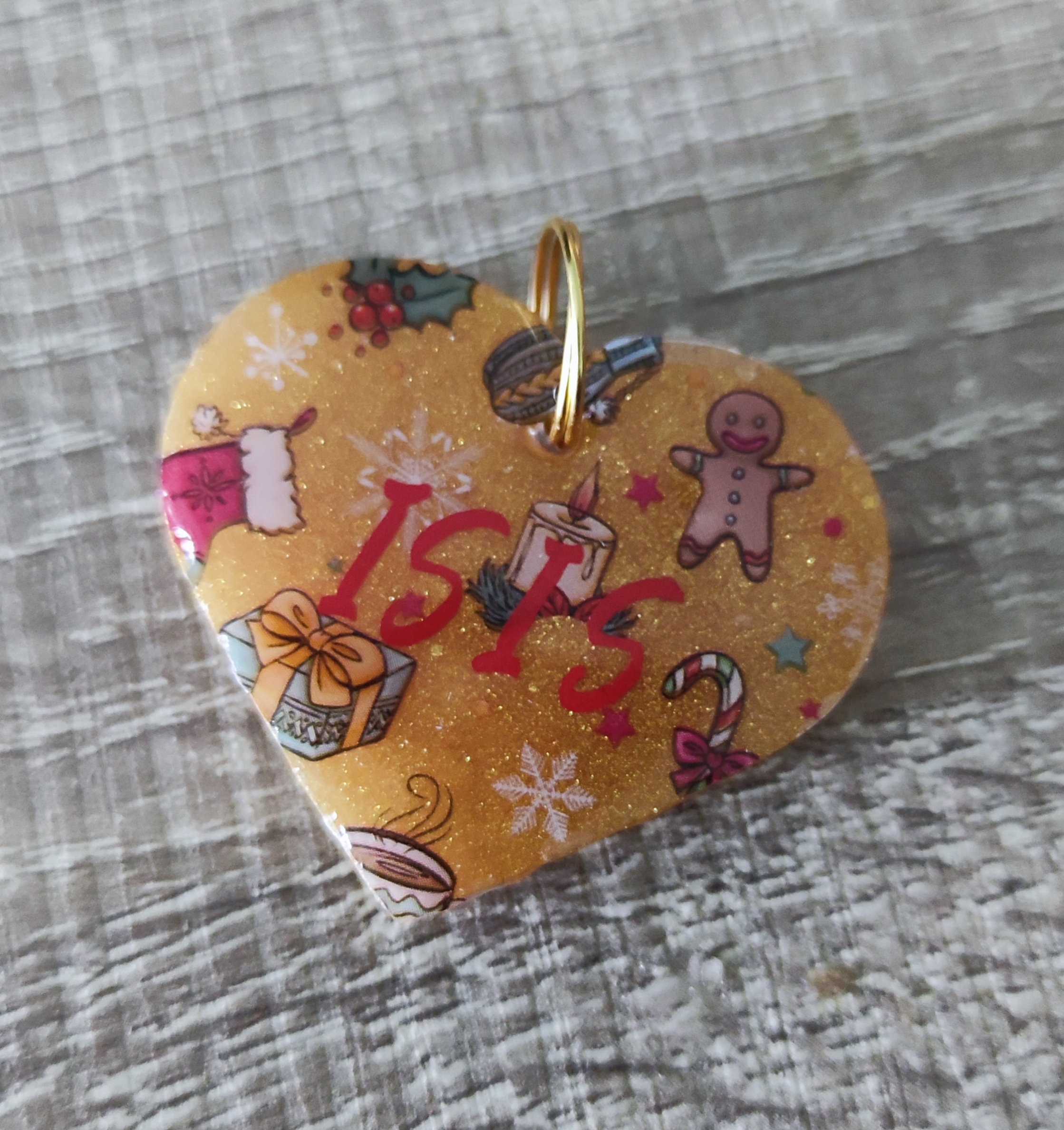 Chapa identificativa de resina para mascotas: DISEÑOS NAVIDEÑOS - Imagen 7