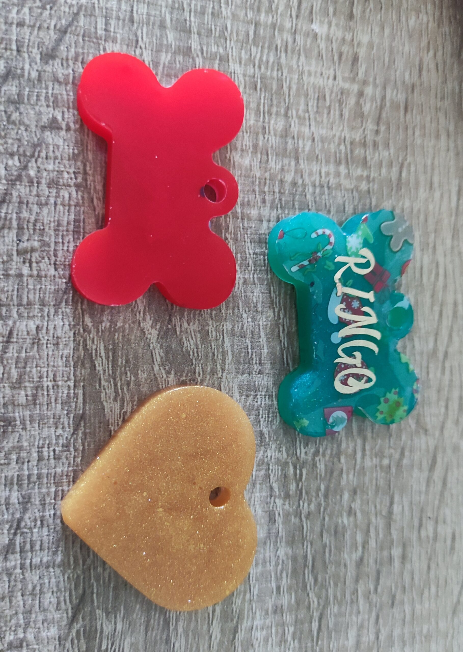 Chapa identificativa de resina para mascotas: DISEÑOS NAVIDEÑOS - Imagen 5