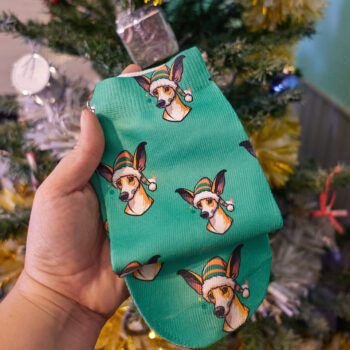 Calcetines diseño Podenco navideño
