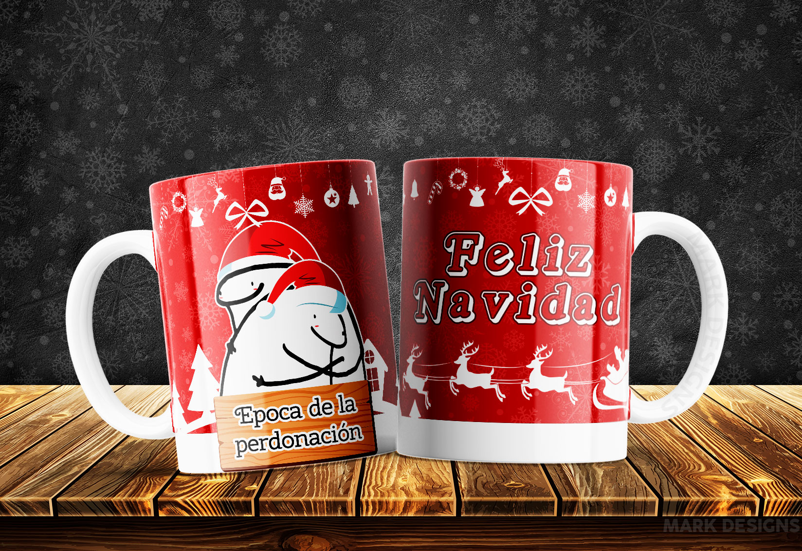 Tazas Navideñas Graciosas Flock: Risas que Iluminan la Temporada - Imagen 7