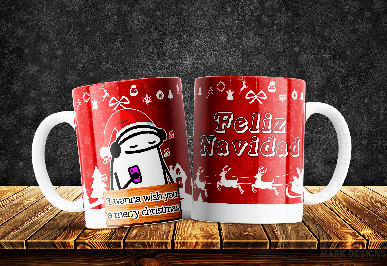 Tazas Navideñas Graciosas Flock: Risas que Iluminan la Temporada - Imagen 6