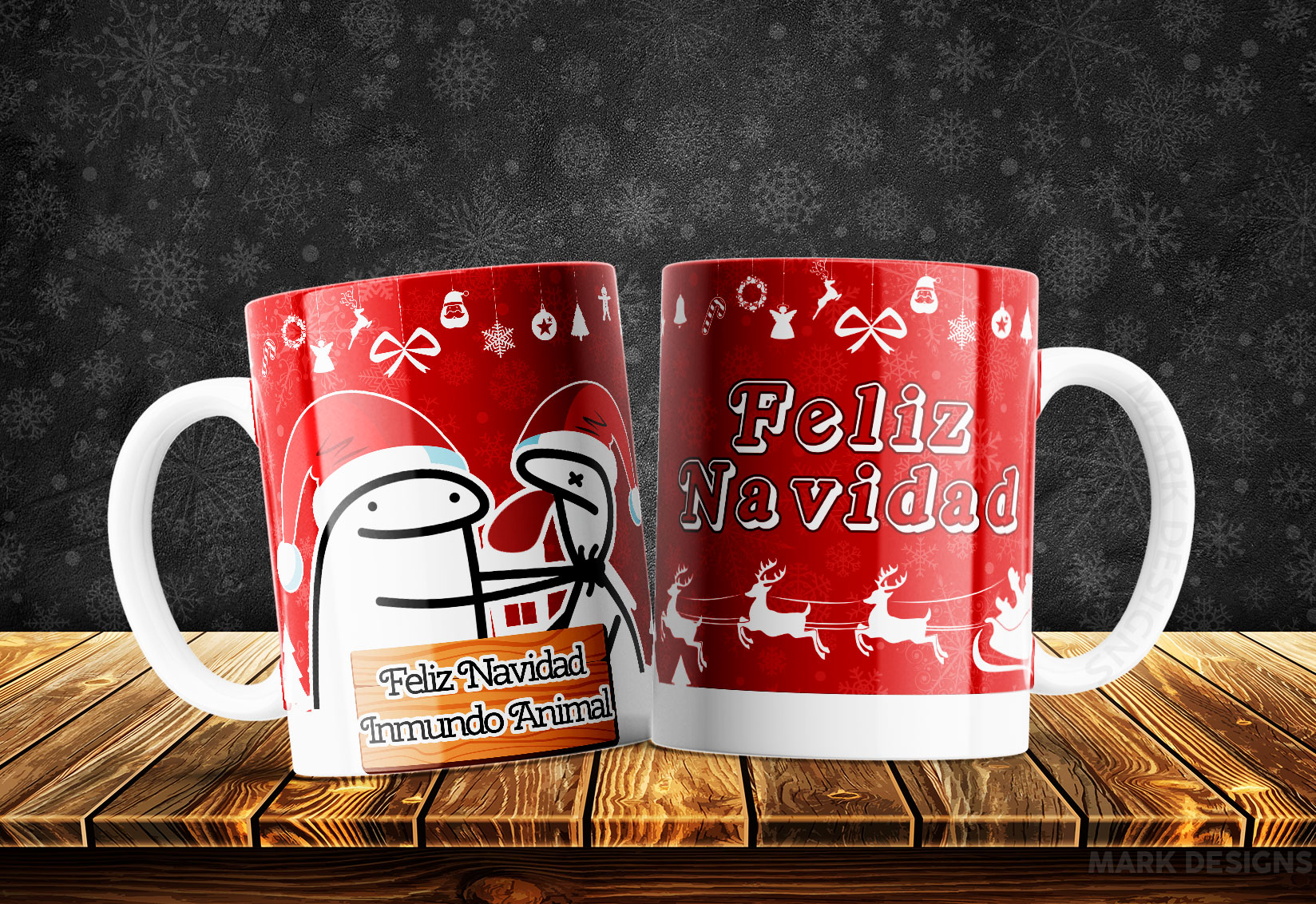 Tazas Navideñas Graciosas Flock: Risas que Iluminan la Temporada - Imagen 3