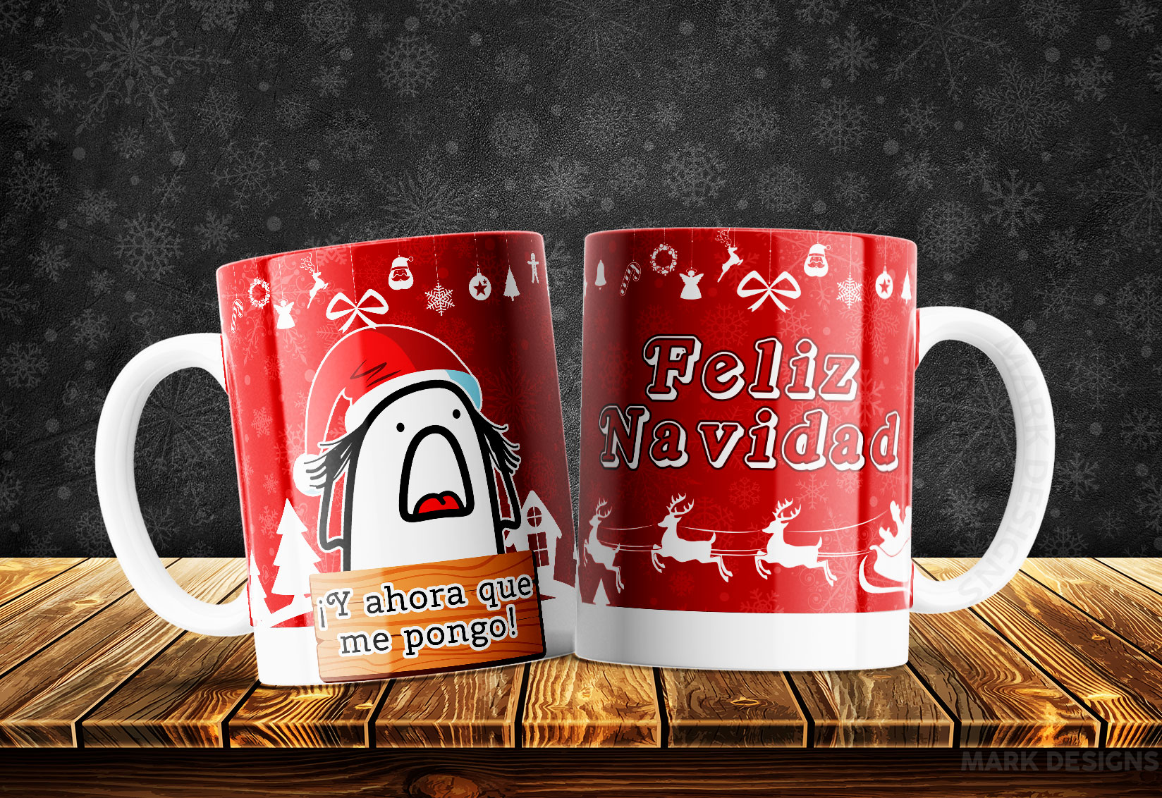 Tazas Navideñas Graciosas Flock: Risas que Iluminan la Temporada - Imagen 4