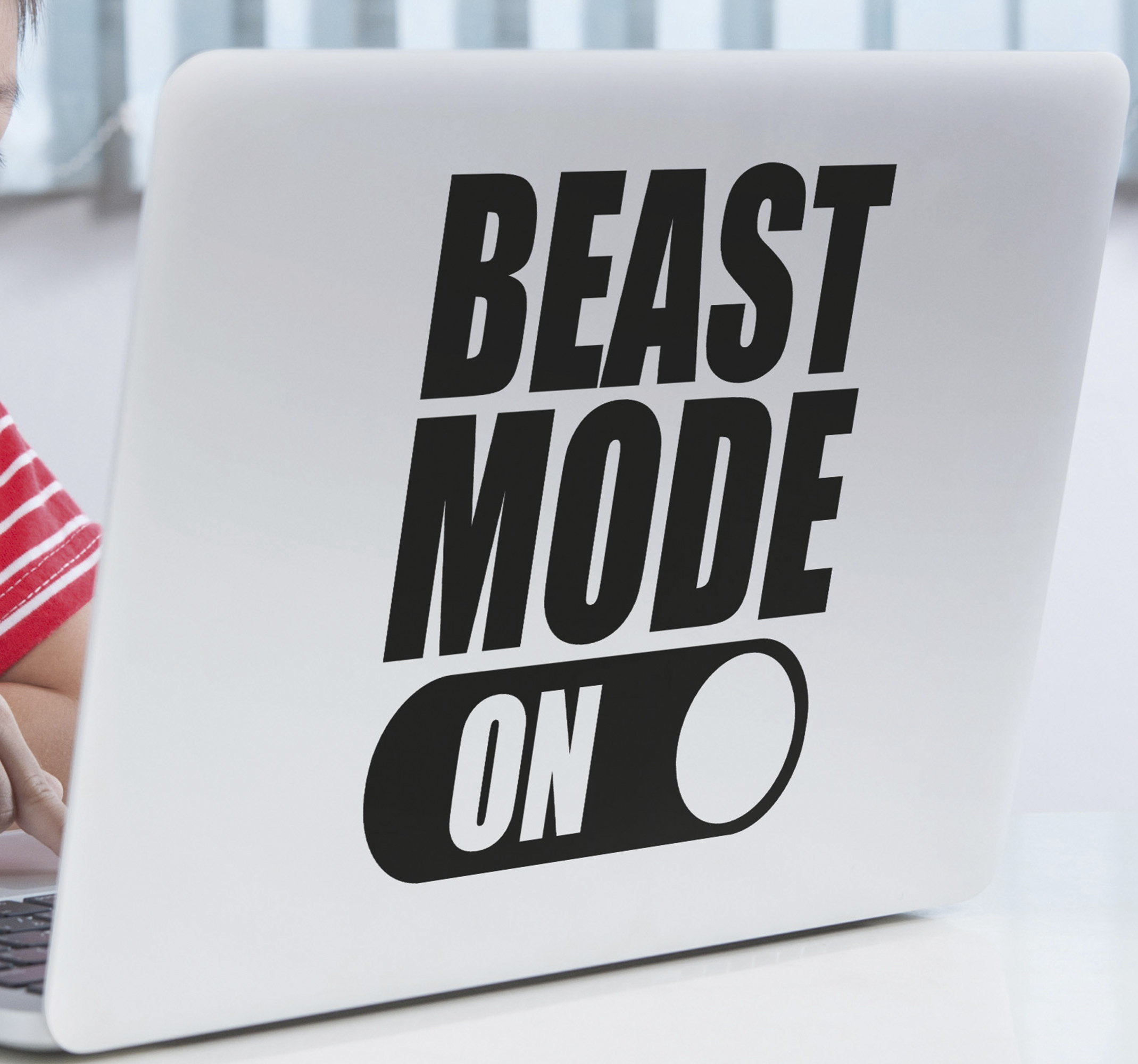 Vinilo para portátil "Beast Mode"