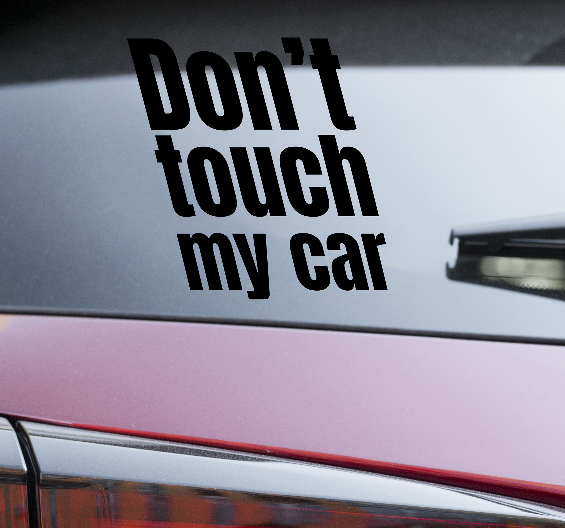 Vinilo para coche "No tocar"