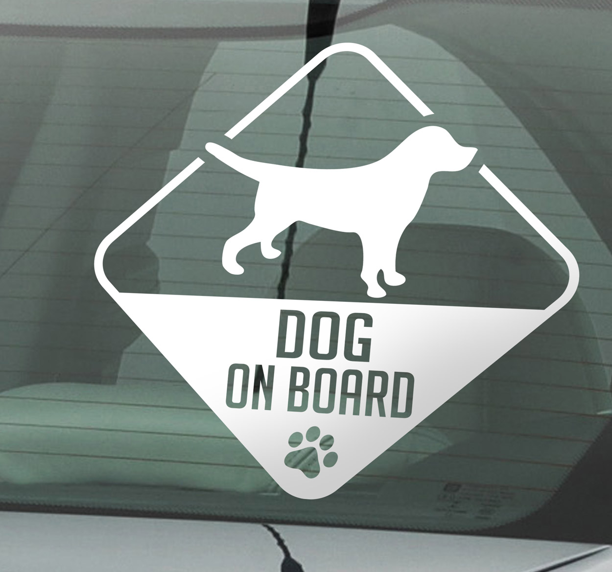 Vinilo para coche "Dog On Board"