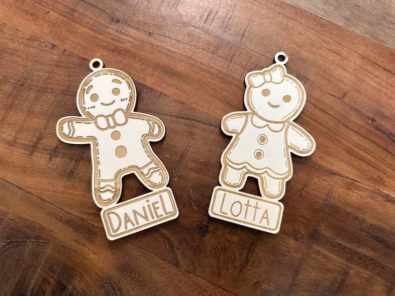 Decoración navideña de madera especial niños