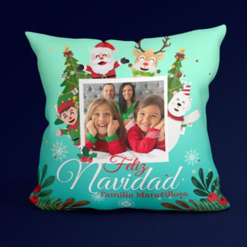 Cojín Personalizable de Navidad: Tus Recuerdos, Nuestra Magia