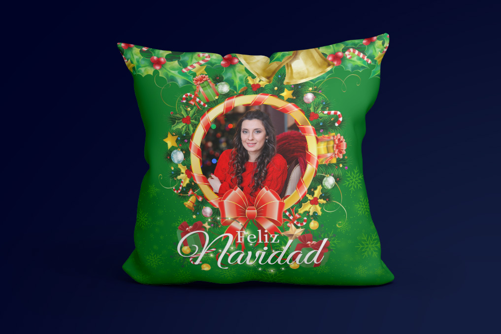 Cojín Personalizable de Navidad: Tus Recuerdos, Nuestra Magia - Imagen 8