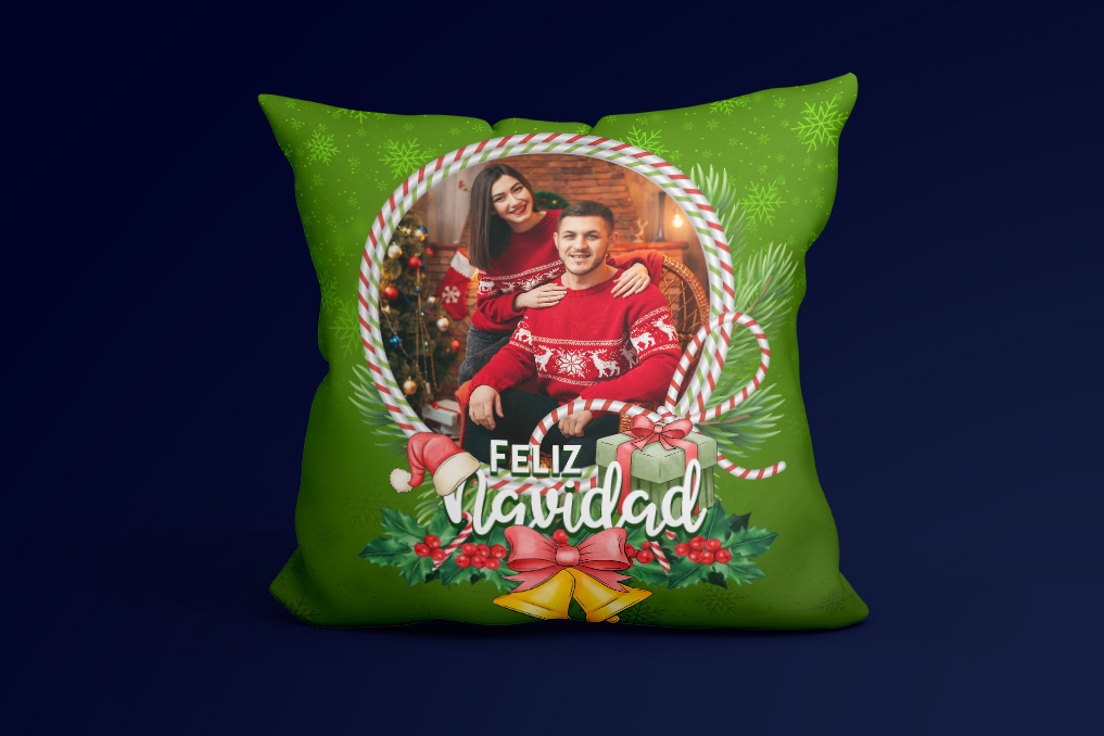 Cojín Personalizable de Navidad: Tus Recuerdos, Nuestra Magia - Imagen 5