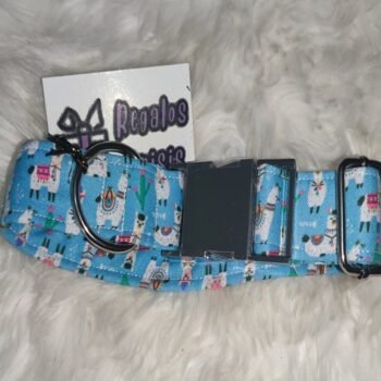 Collar para perro tipo click diseño Alpacas