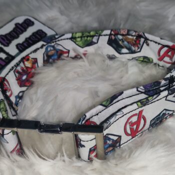 Collar para perro tipo click diseño Avengers